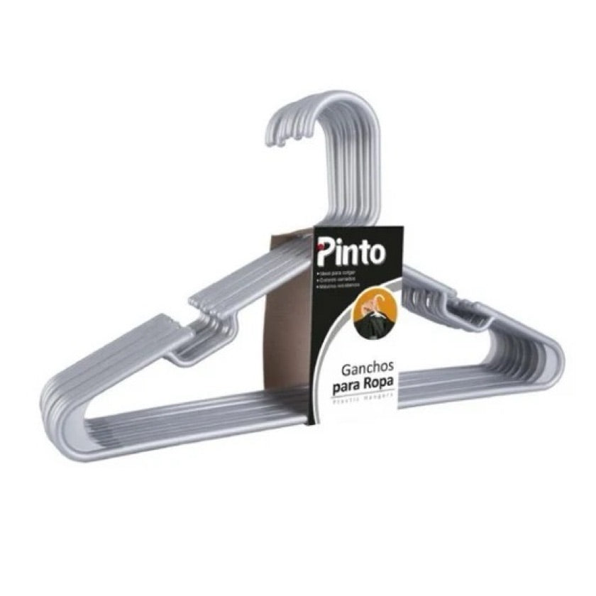 Gancho Para Ropa X 10 Unidades Plateado