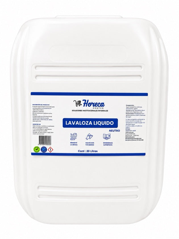 Lavaloza Líquido Horeca Neutro X 20 LT