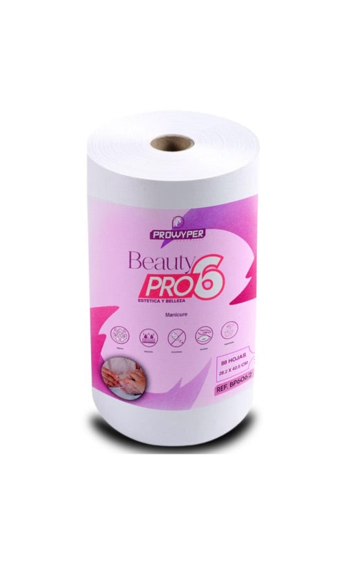 Paño Beauty Pro6 Manicure Rollo X 88 Hojas