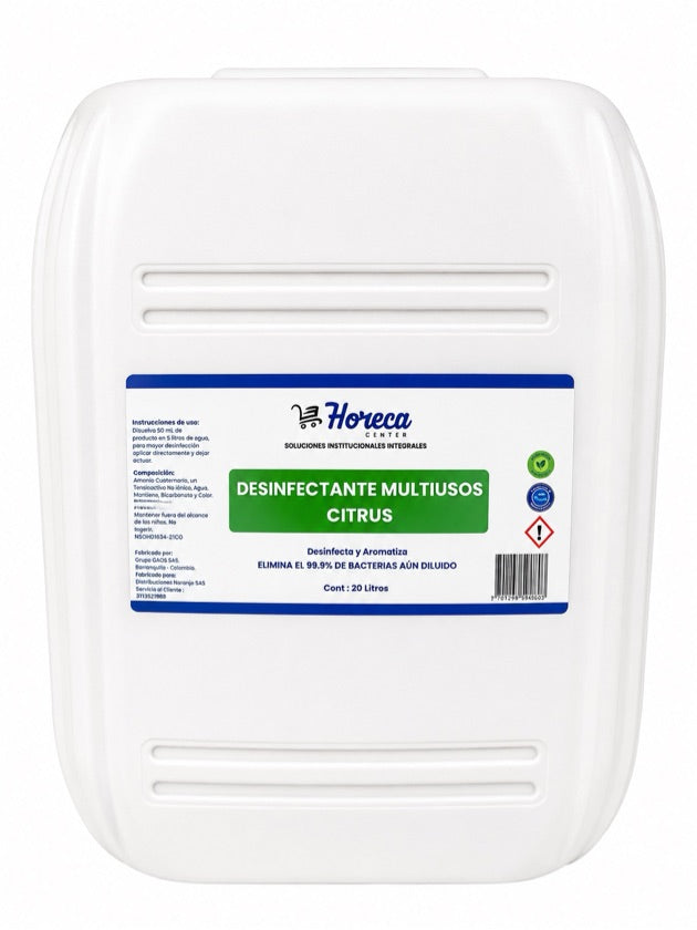 Desinfectante Multiuso Horeca Citrus X 20 LT