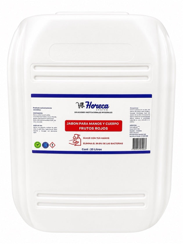 Jabon Líquido Horeca Frutos Rojos X 20 LT
