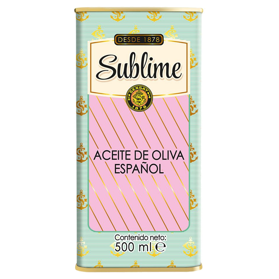 Aceite de Oliva Sublime presentación 500 gramos para uso profesional