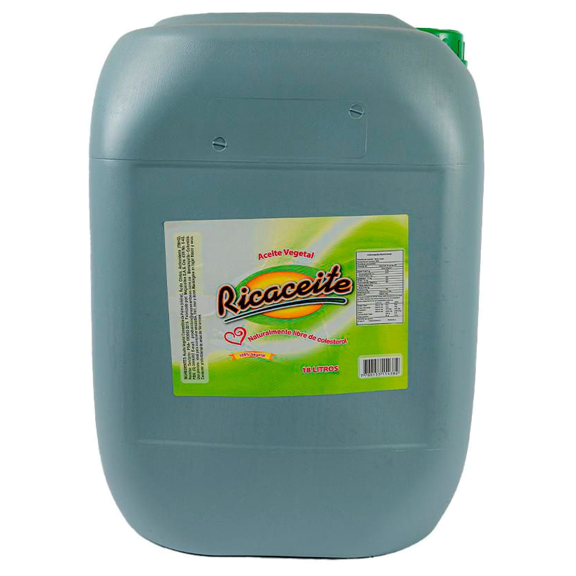 Aceite Ricaceite presentación 18 litros para cocinas profesionales