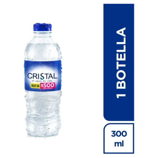 Agua Cristal Pet 300 ml Paca x24