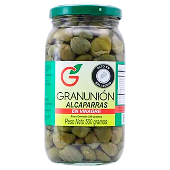 Alcaparra Gran Unión presentación 250 gramos para cocinas profesionales