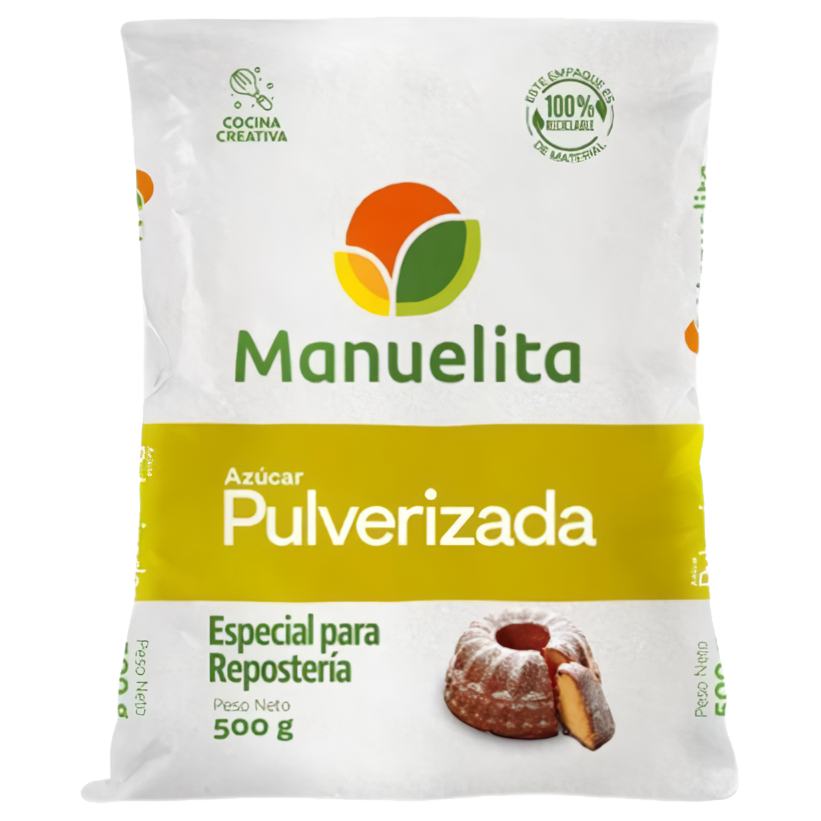 Azúcar morena Manuelita presentación 500 gramos para cocinas profesionales