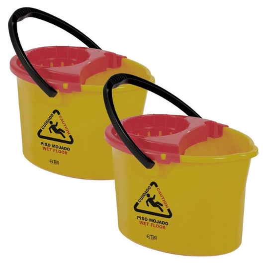 Balde con Escurridor 12 Lts. Fibratex