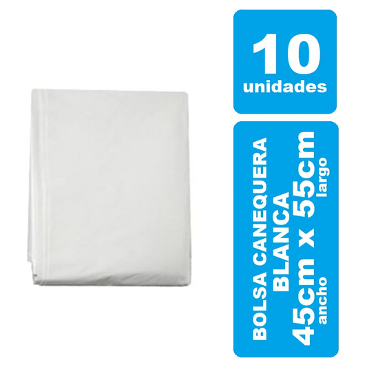 Bolsa Canequera Eco Blanca 19x22