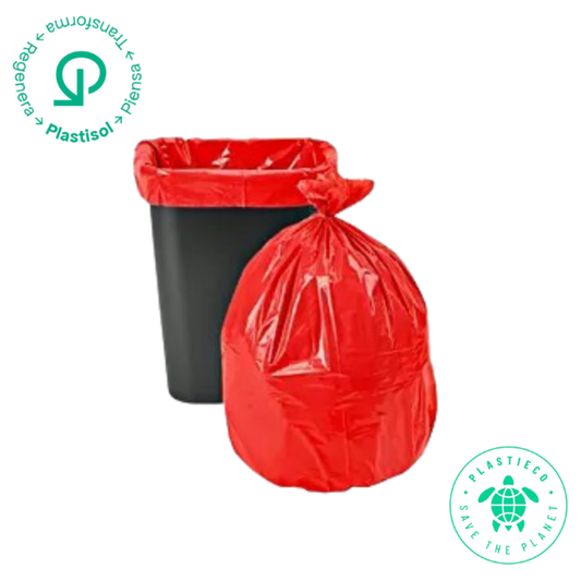 Bolsa Canequera Eco Roja 19x22