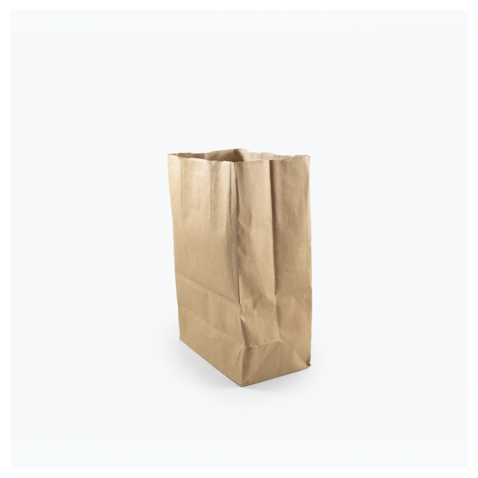 Bolsa Domi papel natural mediana 30x23x40.5 cm para delivery y empaques