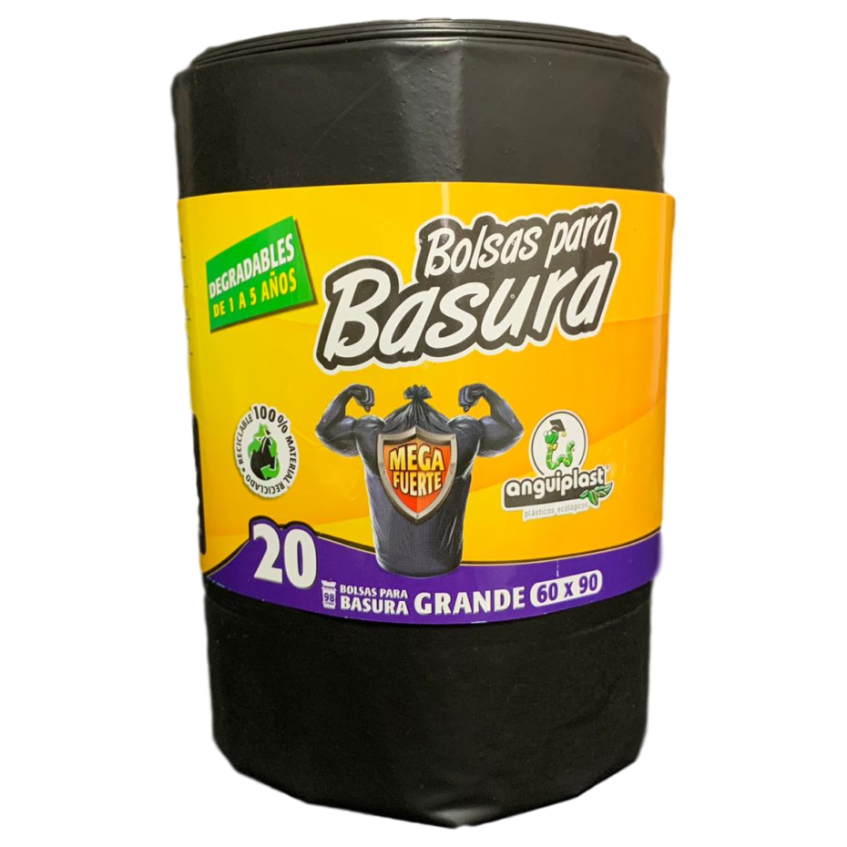 Bolsa Jumbo Negra Cal 1 28.5x36 para residuos, presentación caja x 5