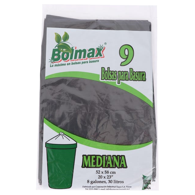 Bolsa Mediana Negra Cal0.9 22x31