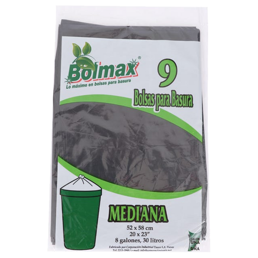 Bolsa Mediana Negra Cal0.9 22x31