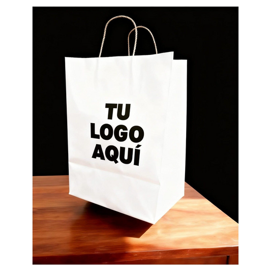 Bolsa Missy Gen/blanca con Man. 25+13x33