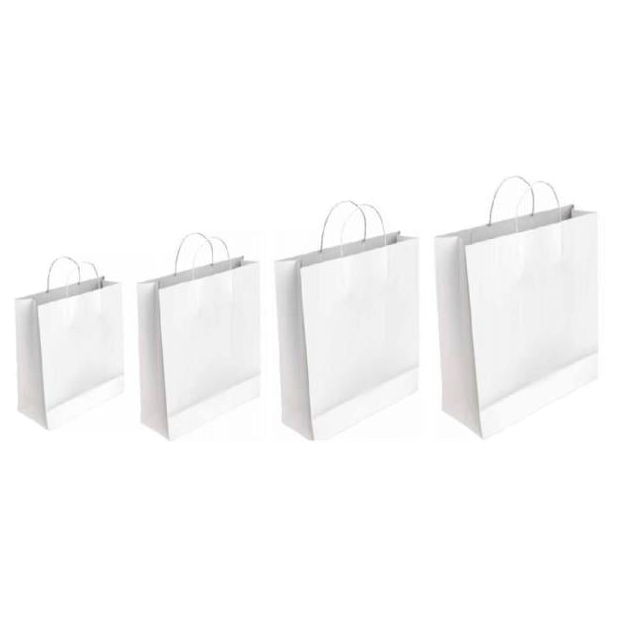 Bolsa Navidad Kraft Blanca