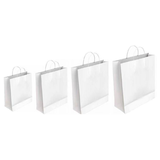 Bolsa Navidad Kraft Blanca