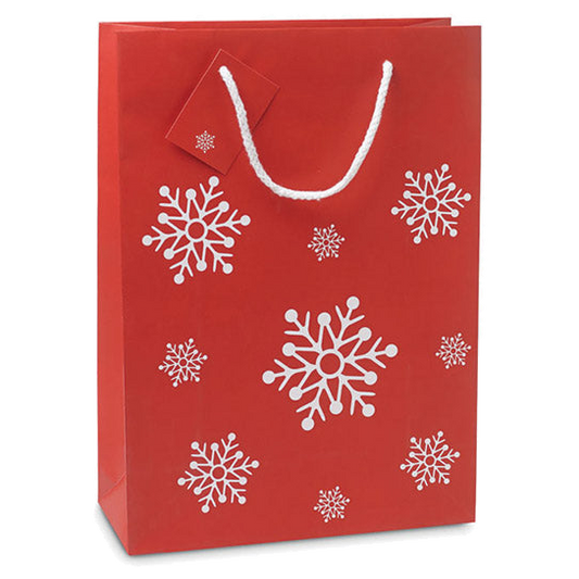 Bolsa Navidad Kraft C/m Roja