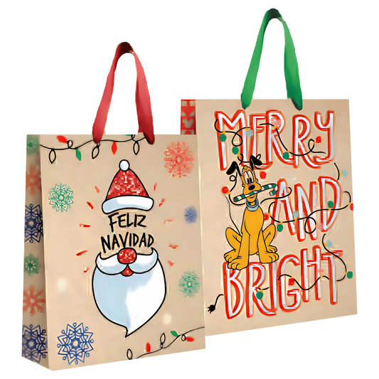Bolsa Navidad Kraft C/m