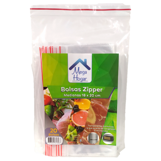 Bolsa Zipper 20 L x 18a