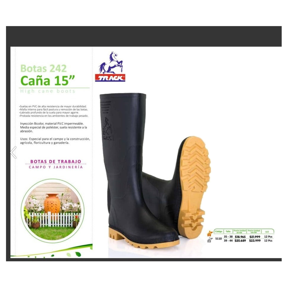 Bota Track Negra T/40