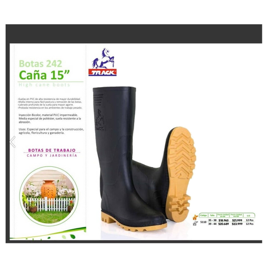 Bota Track Negra T/43
