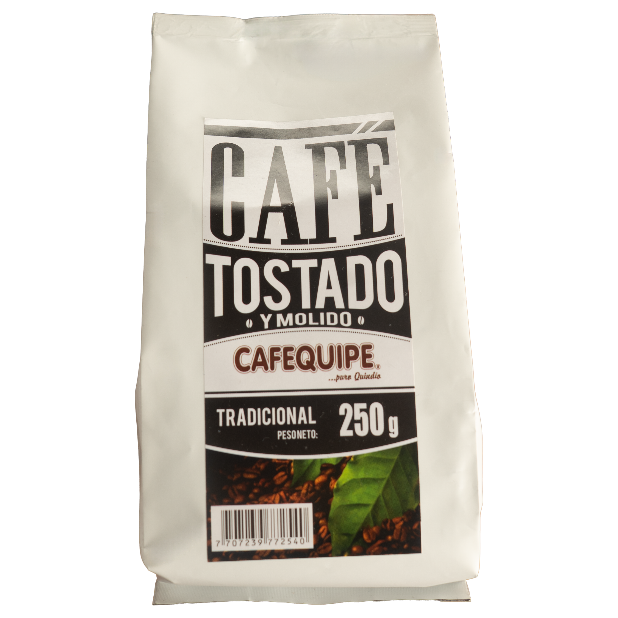 Cafequipe 250 gramos, café para uso profesional en restaurantes y cafeterías