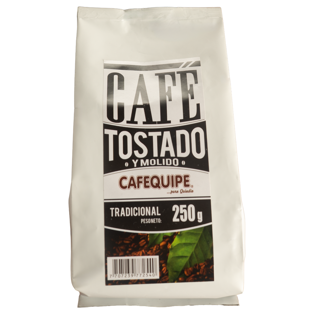 Cafequipe 250 gramos, café para uso profesional en restaurantes y cafeterías