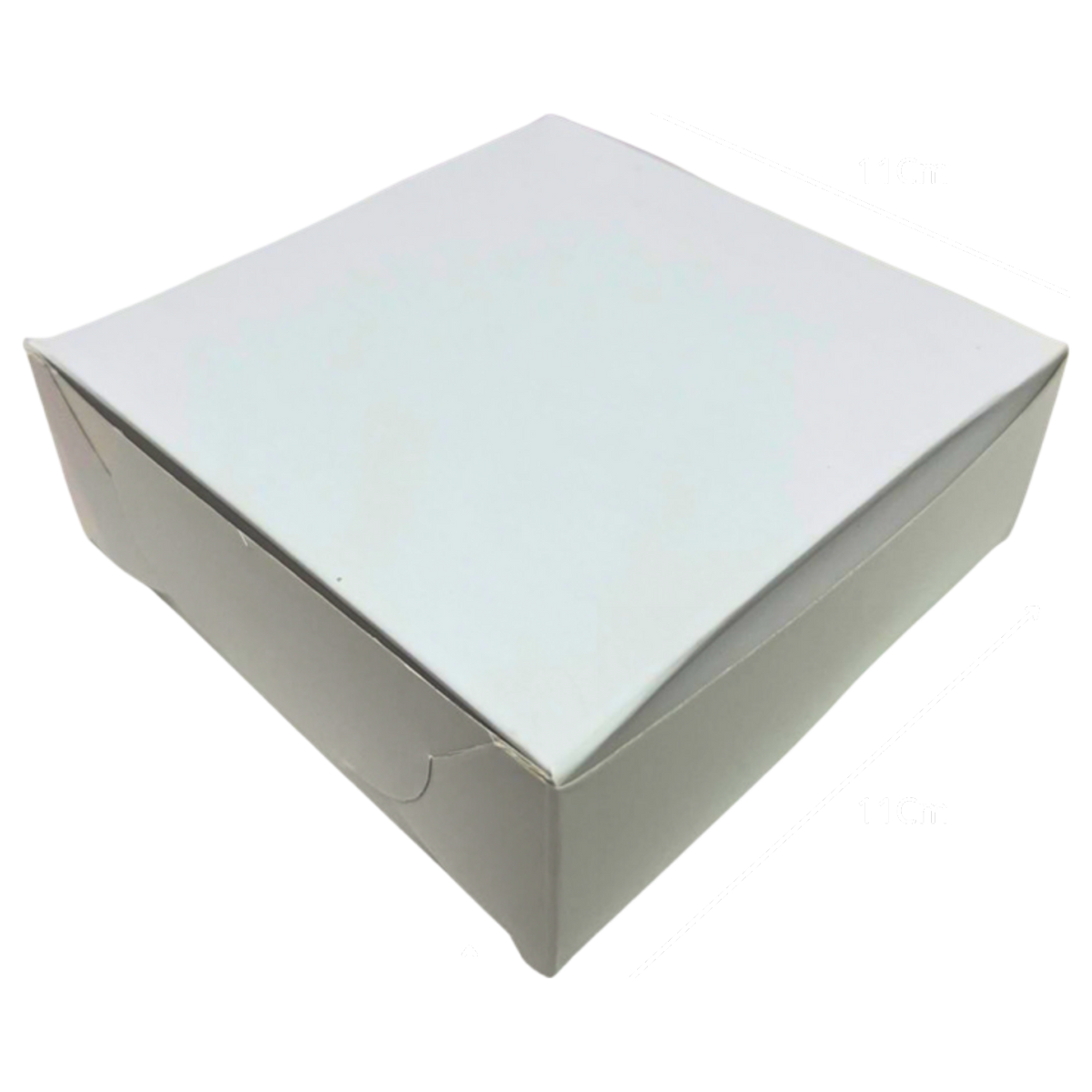 Caja blanca pequeña para comida 14x11.5x5 cm, empaque profesional