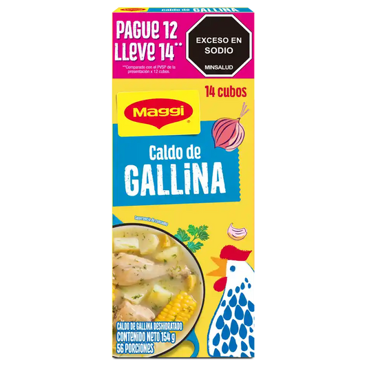Caldo de Gallina Maggi Npro 12 gr