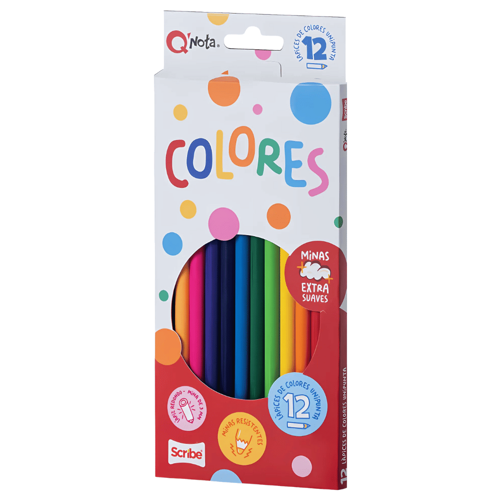 Colores Unipunta Q Nota x 12 para papelería y oficina
