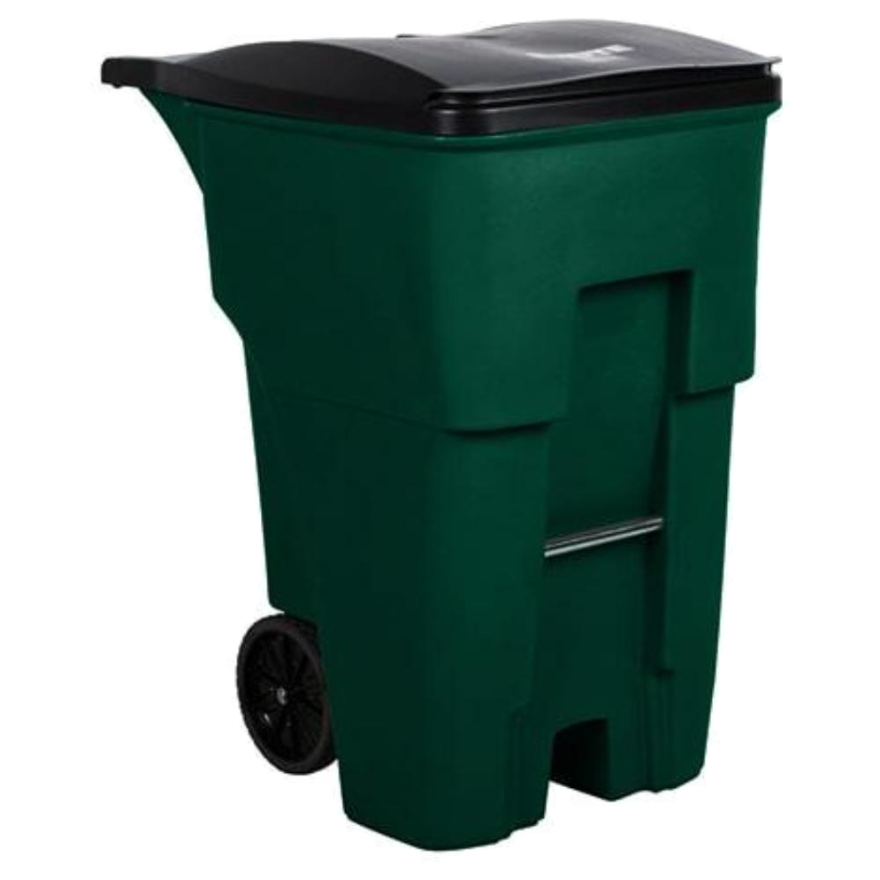 Contenedor Brute Rollout Verde 360 litros Rubbermaid