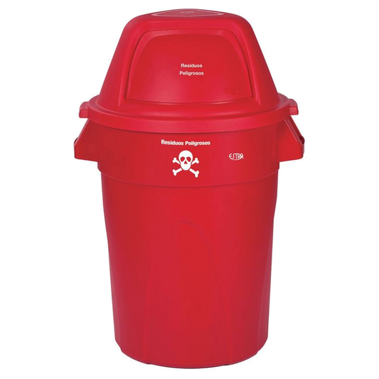 Contenedor Elite/121 L/rojo-residuos Peligrosos