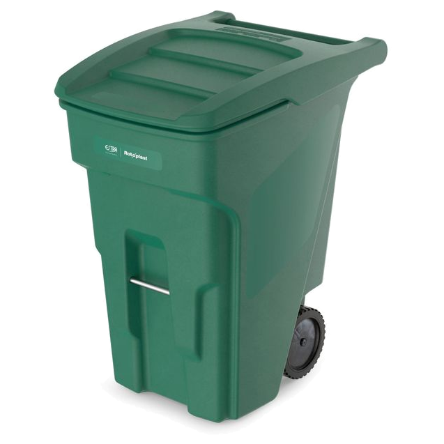 Contenedor Forte 360 litros color verde marca Estra para separación de residuos