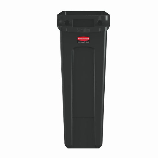 Contenedor Slim Jim Canales 87 Lt. Negro