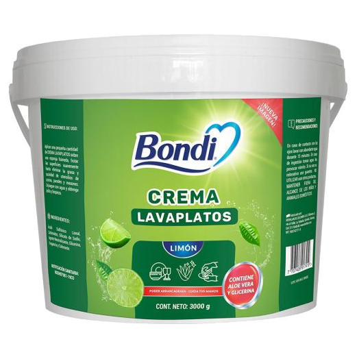 Crema Lavaplatos Limón Bondi x 3000 gr
