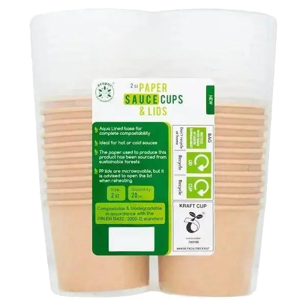 Cup Dips Kraft 2 oz desechable para salsas y aderezos