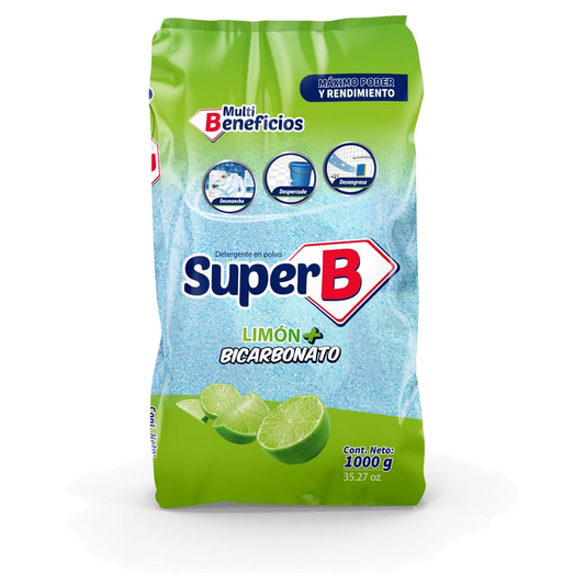 Detergente en Polvo Super B Citrico x 1000g