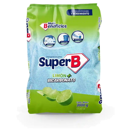 Detergente en Polvo Super B Citrico x 3000g