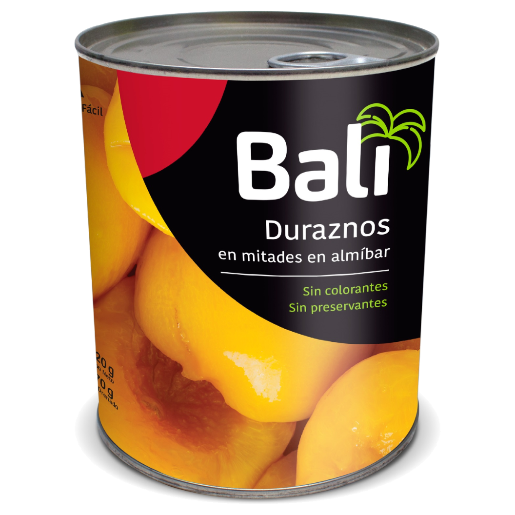 Durazno en mitades marca Alfresco presentación 820 gramos