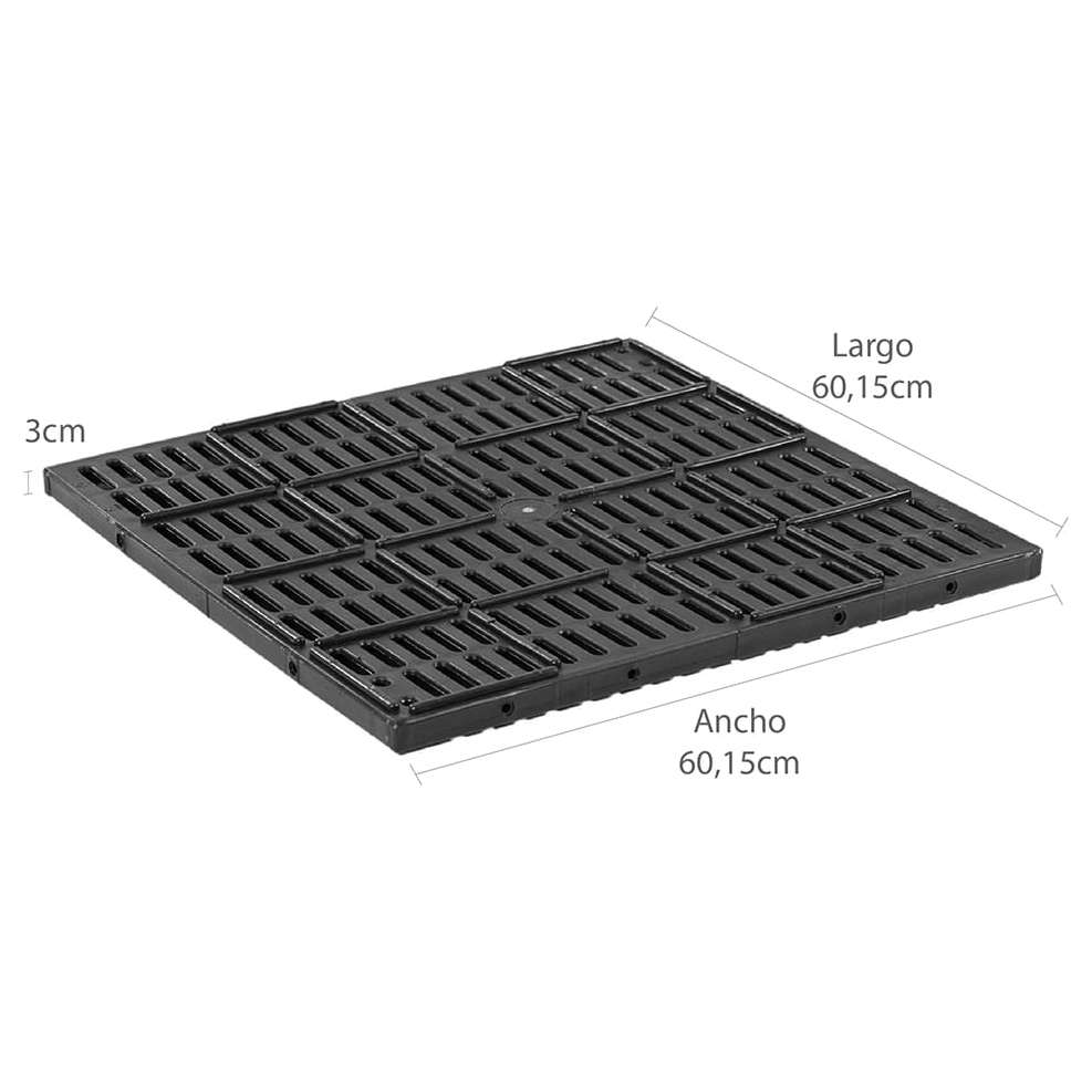 Filtrafacil Precebo Económico 60x60 Negro marca Estra, caja x60 unidades