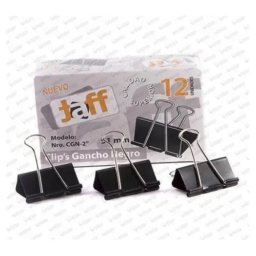 Gancho Doble Clip Marfil 25mm Me-o-1206