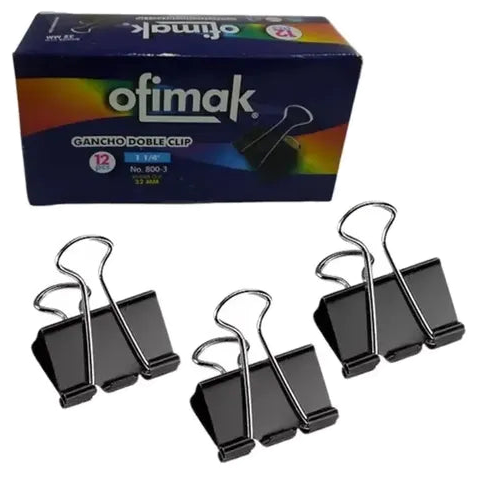 Gancho Doble Clip Marfil 32mm Me-o-1205