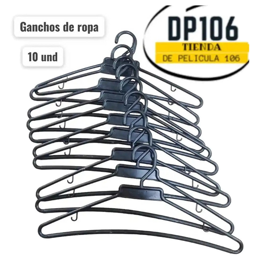 Gancho para Ropa x 10 und Plateado