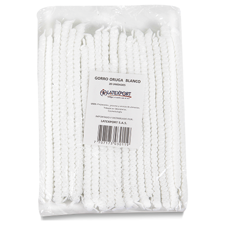 Gorro Tipo Oruga Blanco