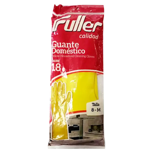 Guante Domestico Talla 8 Cal.15 Amarillo