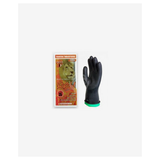 Guante Ind Bicolor Cal.35 Talla 8 Pinto