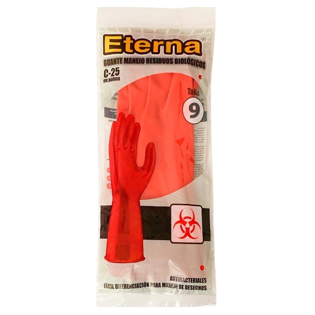 Guante protección talla 9 manejo residuos y alimentos