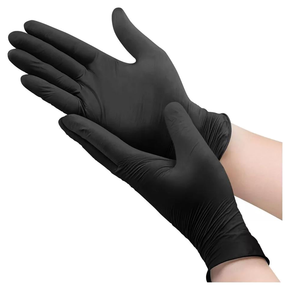 Guante nitrilo negro Mega talla M caja 100 unidades protección personal