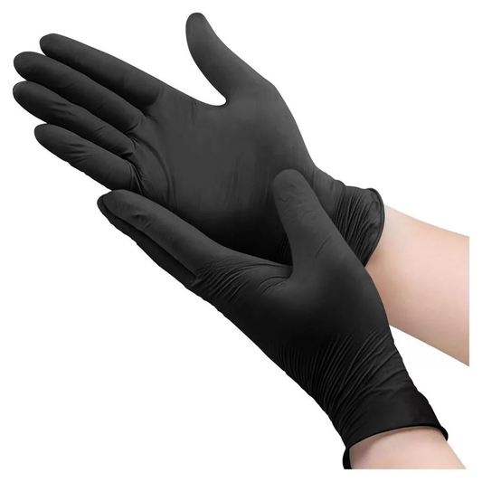 Guante Nitrilo Negro Mega 0.5 Talla M x 100 und