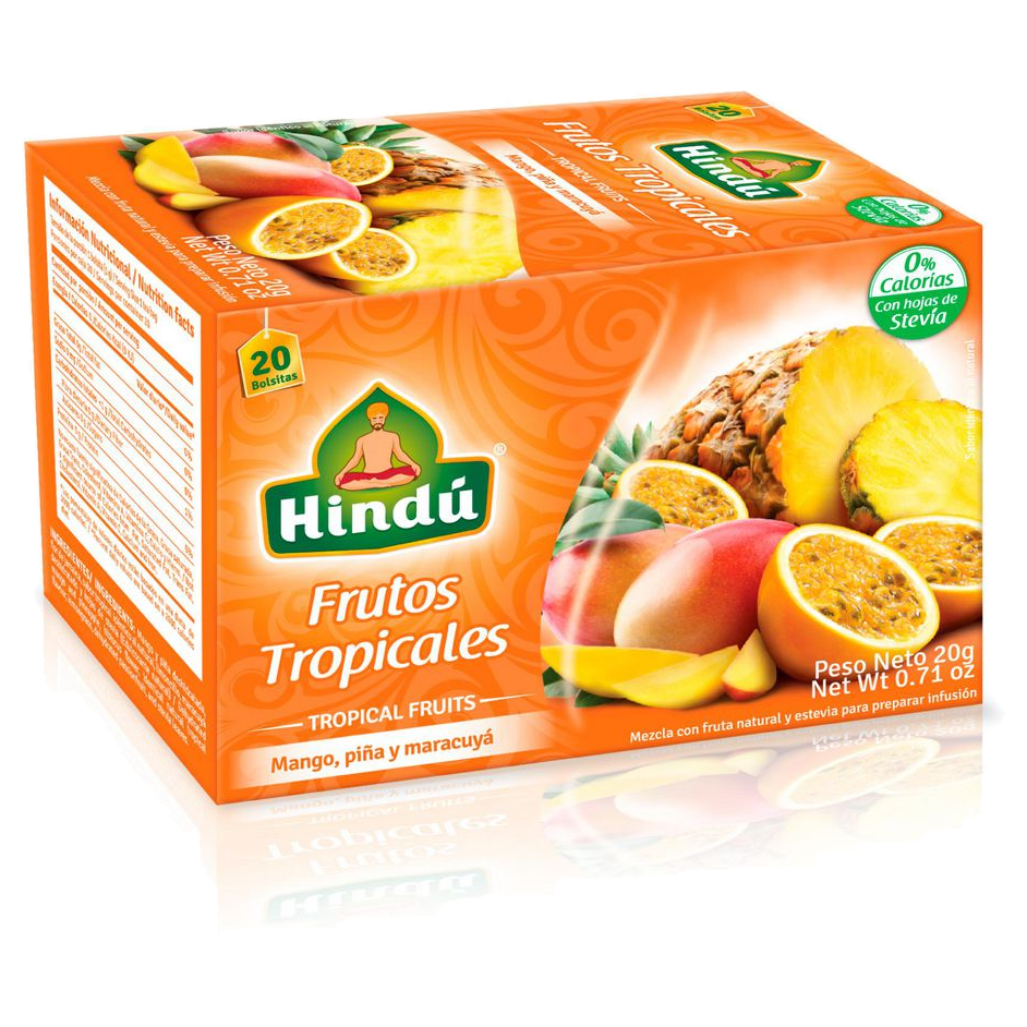 Infusión Hindu Frutos Tropicales display x20 para servicios de alimentación